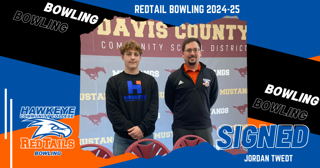Jordan Twedt signs with RedTail Men&rsquo;s Bowling Team