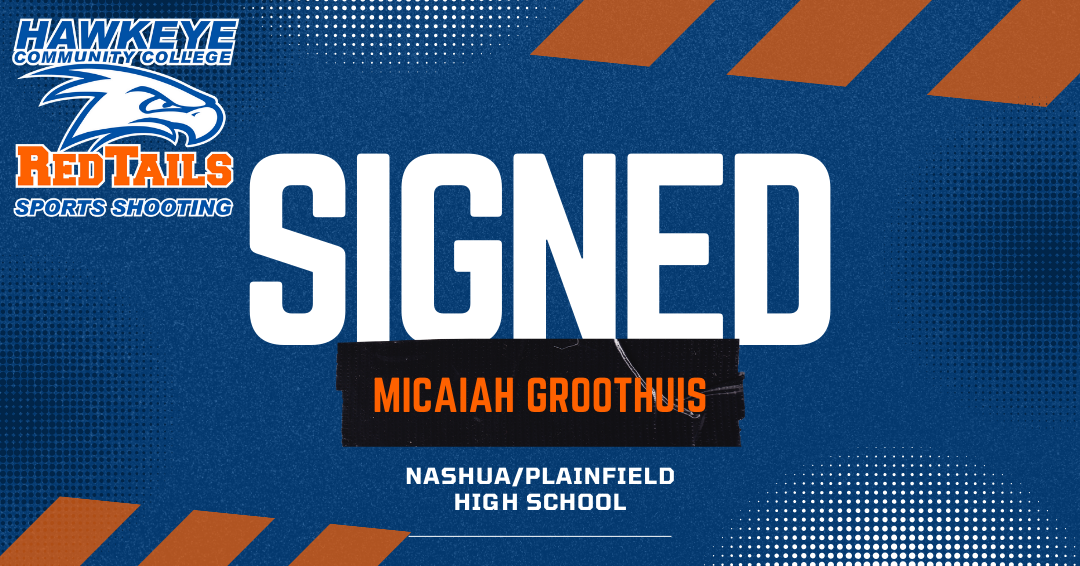 Micaiah Groothuis signs with the RedTails Sports Shooting Team