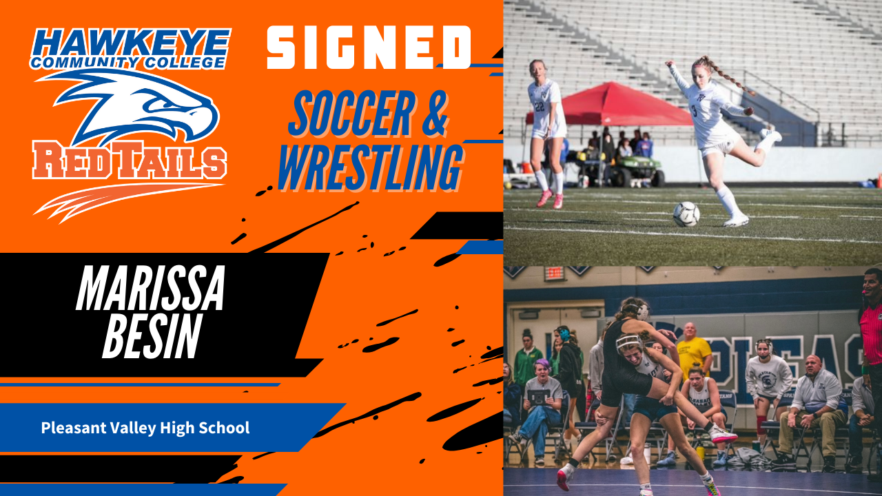 Marissa Besin has signed with RedTail Women's Wrestling and Soccer