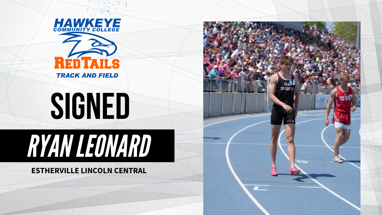 Ryan Leonard has signed with RedTail Men’s Track and Field